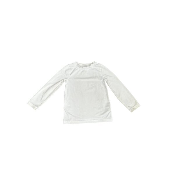 Cat & Jack Boys White Long Sleeve Rashguard  Size 2T - Picture 1 of 7